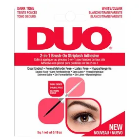 DUO 2-in-1 Brush-on Strip Lash Adhesive White/Clear   Dark Tone (5g)