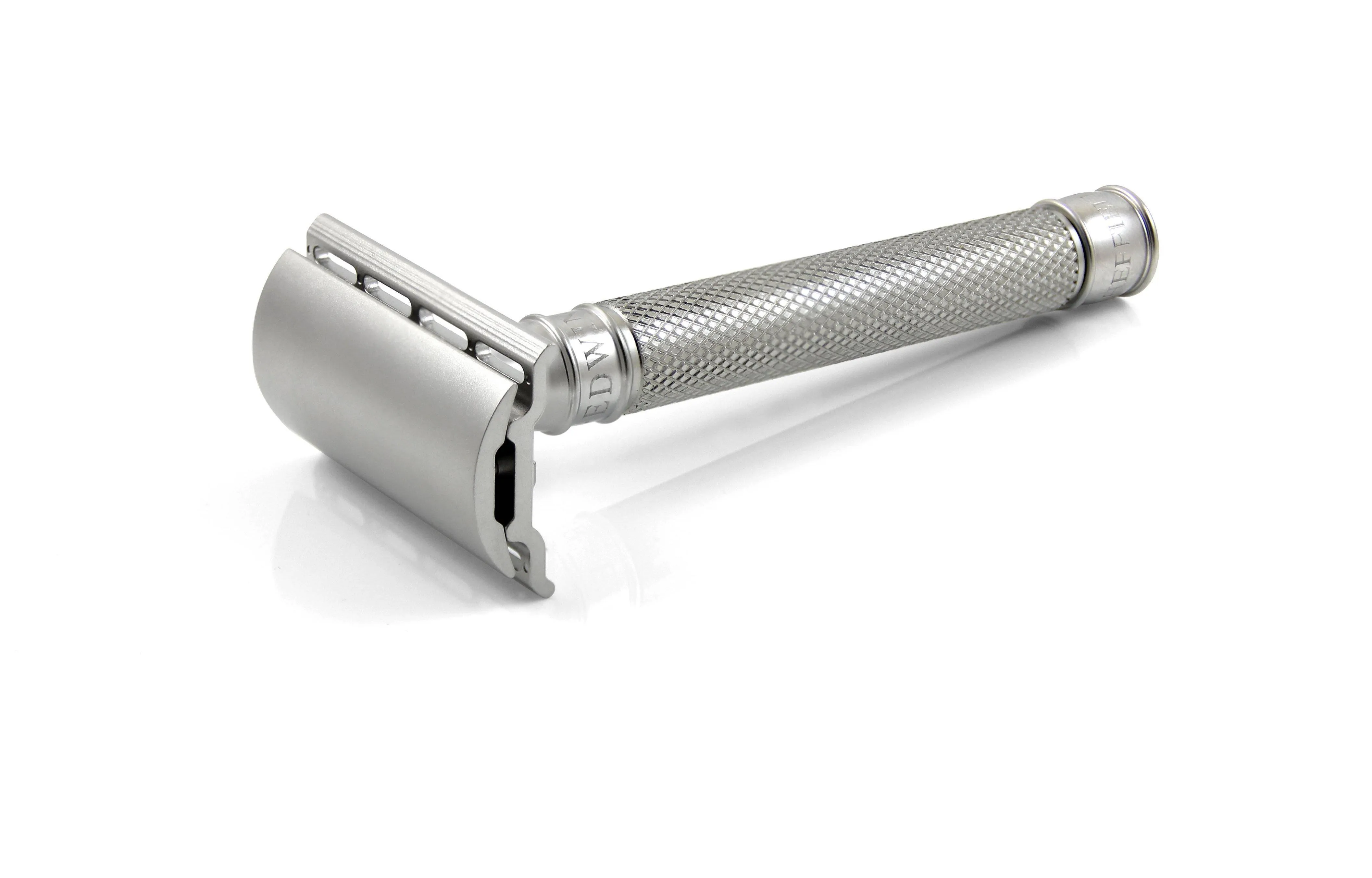 Edwin Jagger - DESSKNBL 3ONE6 Stainless Steel Double Edge Safety Razor, Knurled