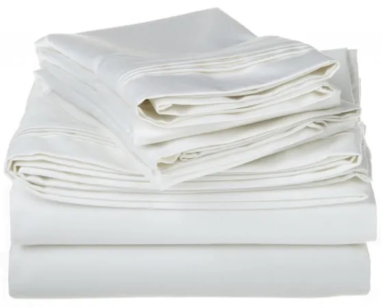 Egyptian Cotton 1000 Thread Count Solid Sheet Set King-White