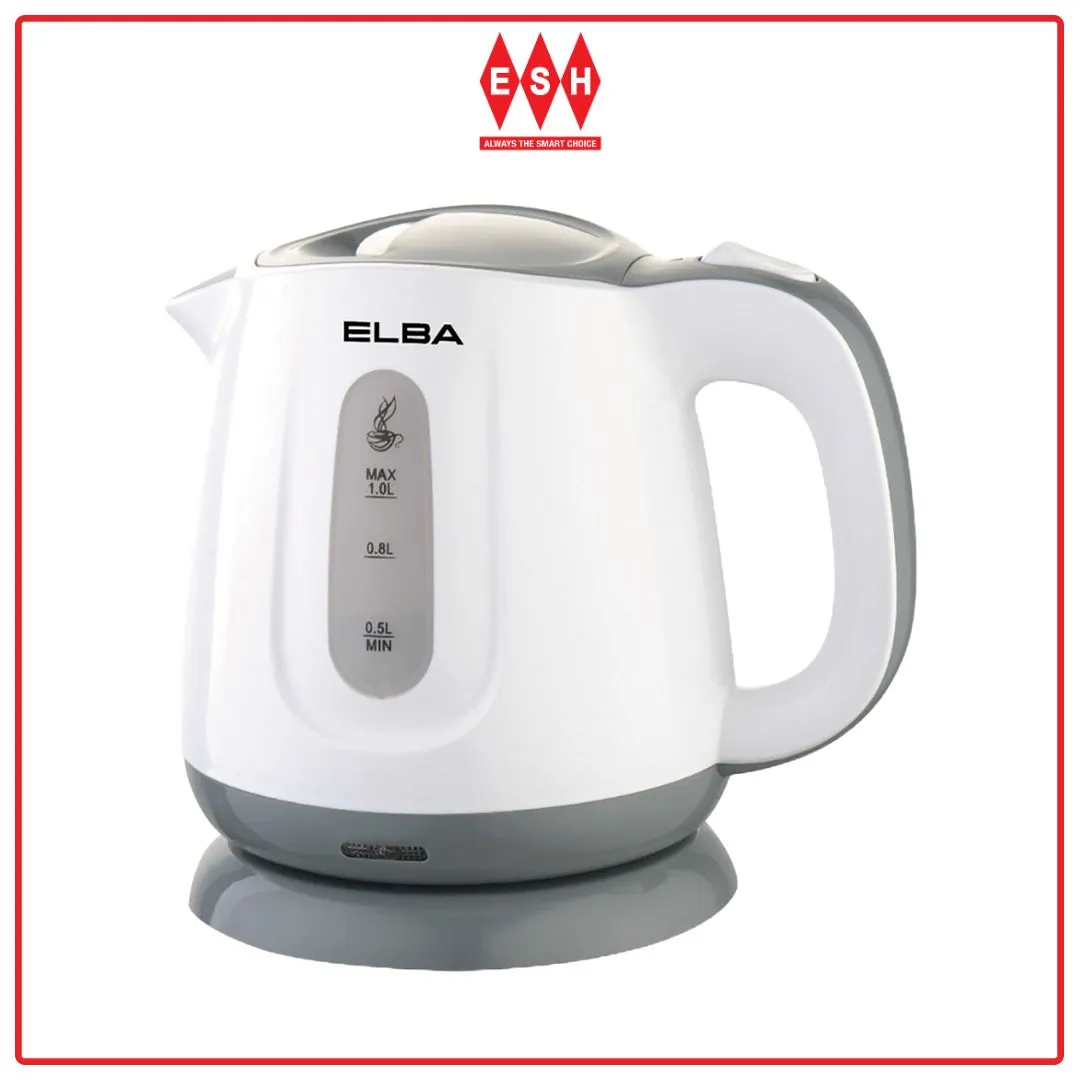 Elba EJK-G1033(WH) 1.0L Removable & Washable Filter Jug Kettle