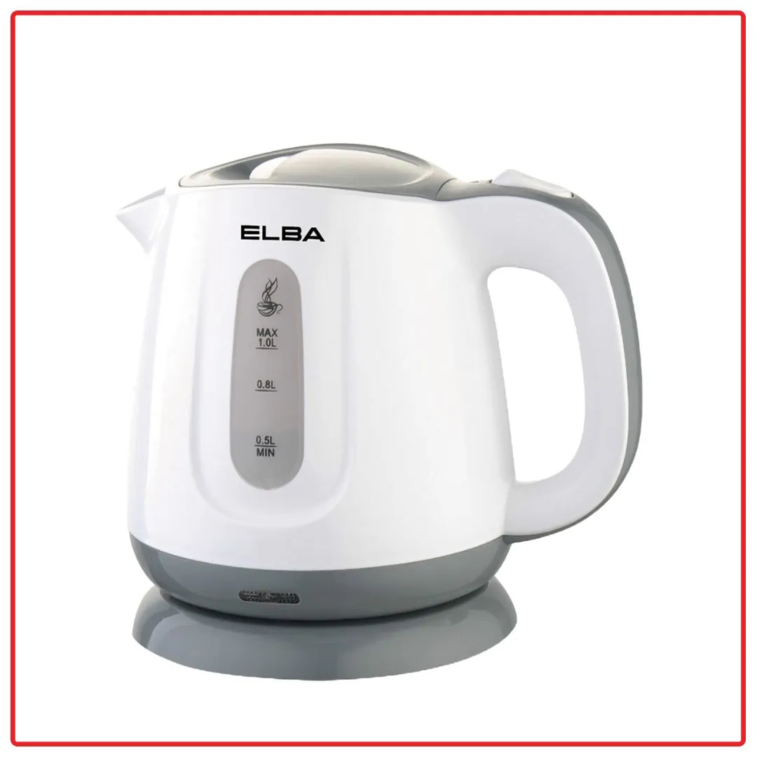 Elba EJK-G1033(WH) 1.0L Removable & Washable Filter Jug Kettle