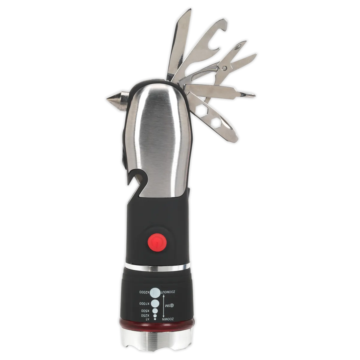 Emergency Torch/Multi-Tool - 3W LED Adjustable Focus 3 x AAA Cell