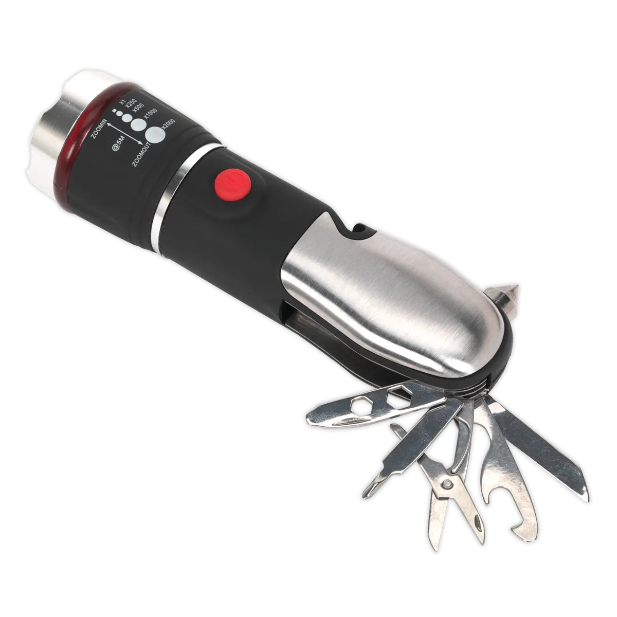 Emergency Torch/Multi-Tool - 3W LED Adjustable Focus 3 x AAA Cell