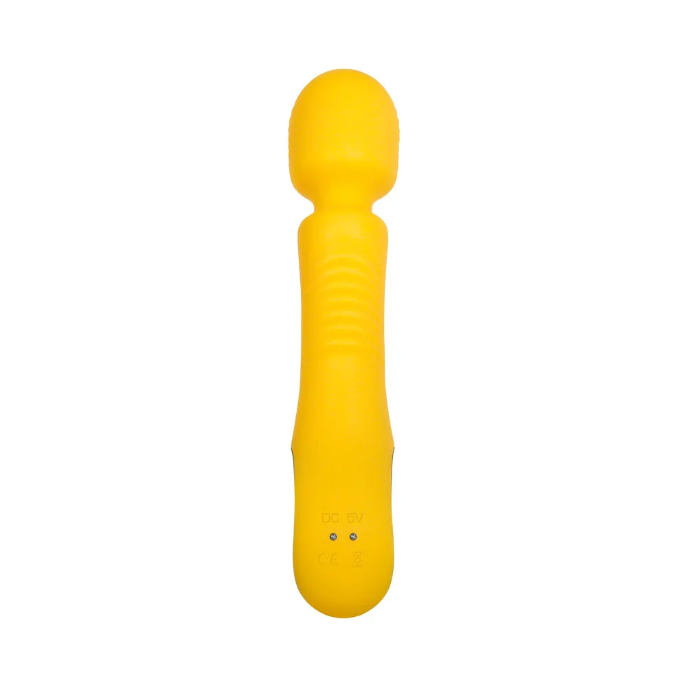 Evolved Buttercup Rechargeable Silicone Wand Vibrator Yellow