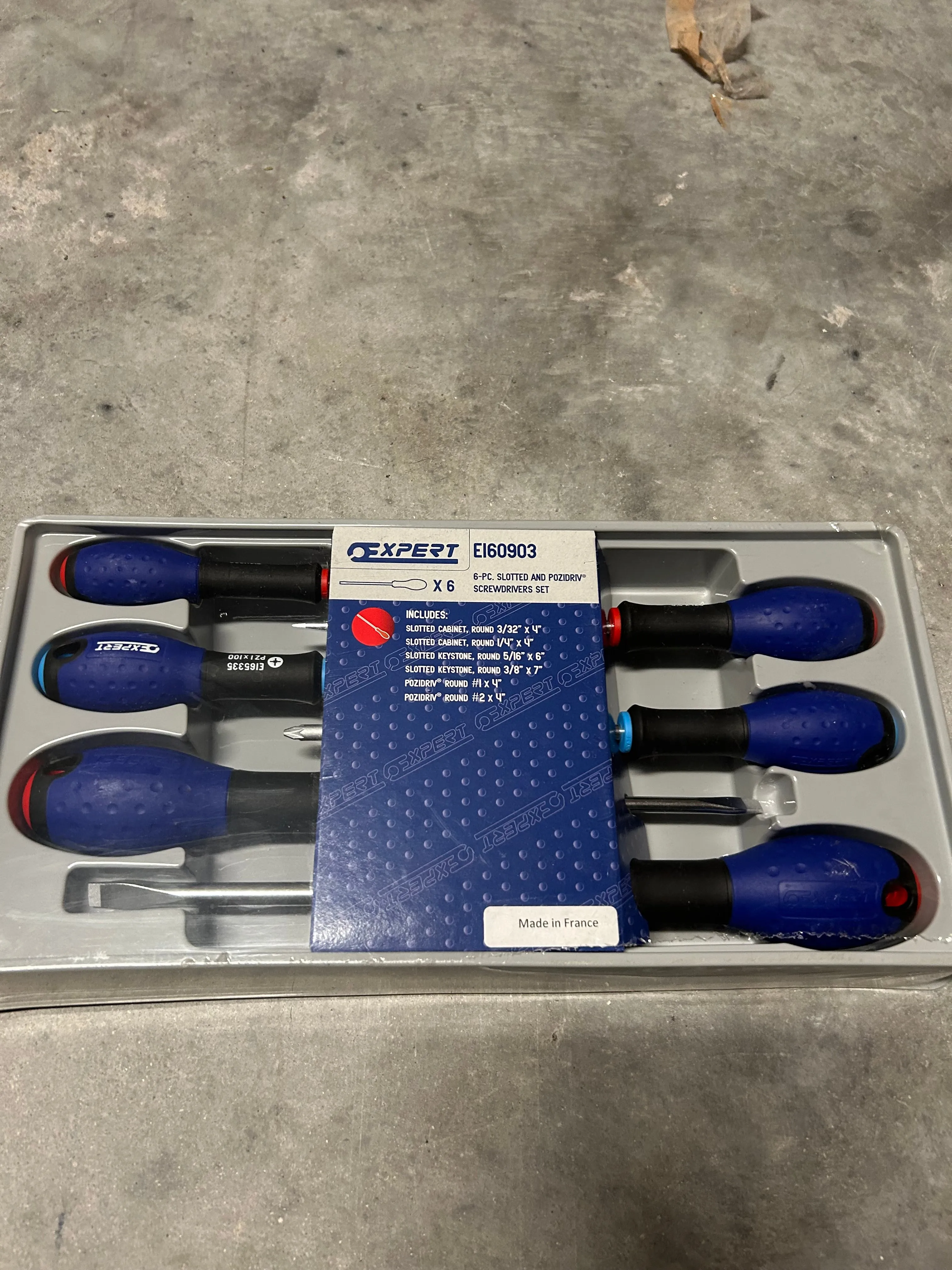 Expert 6 piece screwdriver set