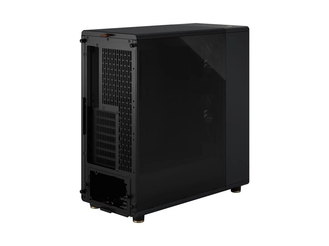 Fractal Design North Charcoal Black ATX Case with Walnut Front and Dark Tinted TG Side Panel FD-C-NOR1C-02