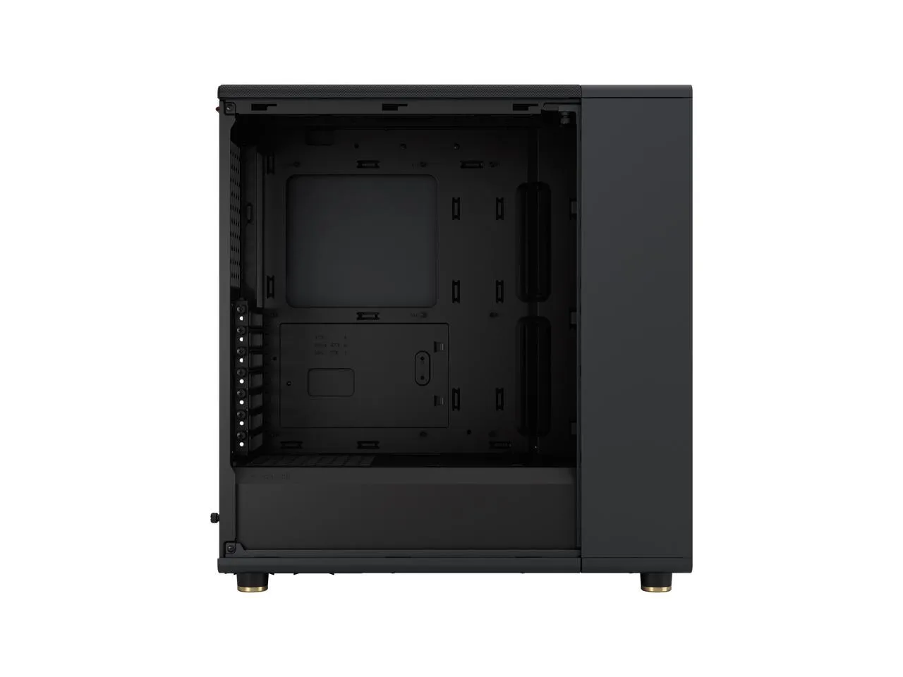 Fractal Design North Charcoal Black ATX Case with Walnut Front and Dark Tinted TG Side Panel FD-C-NOR1C-02