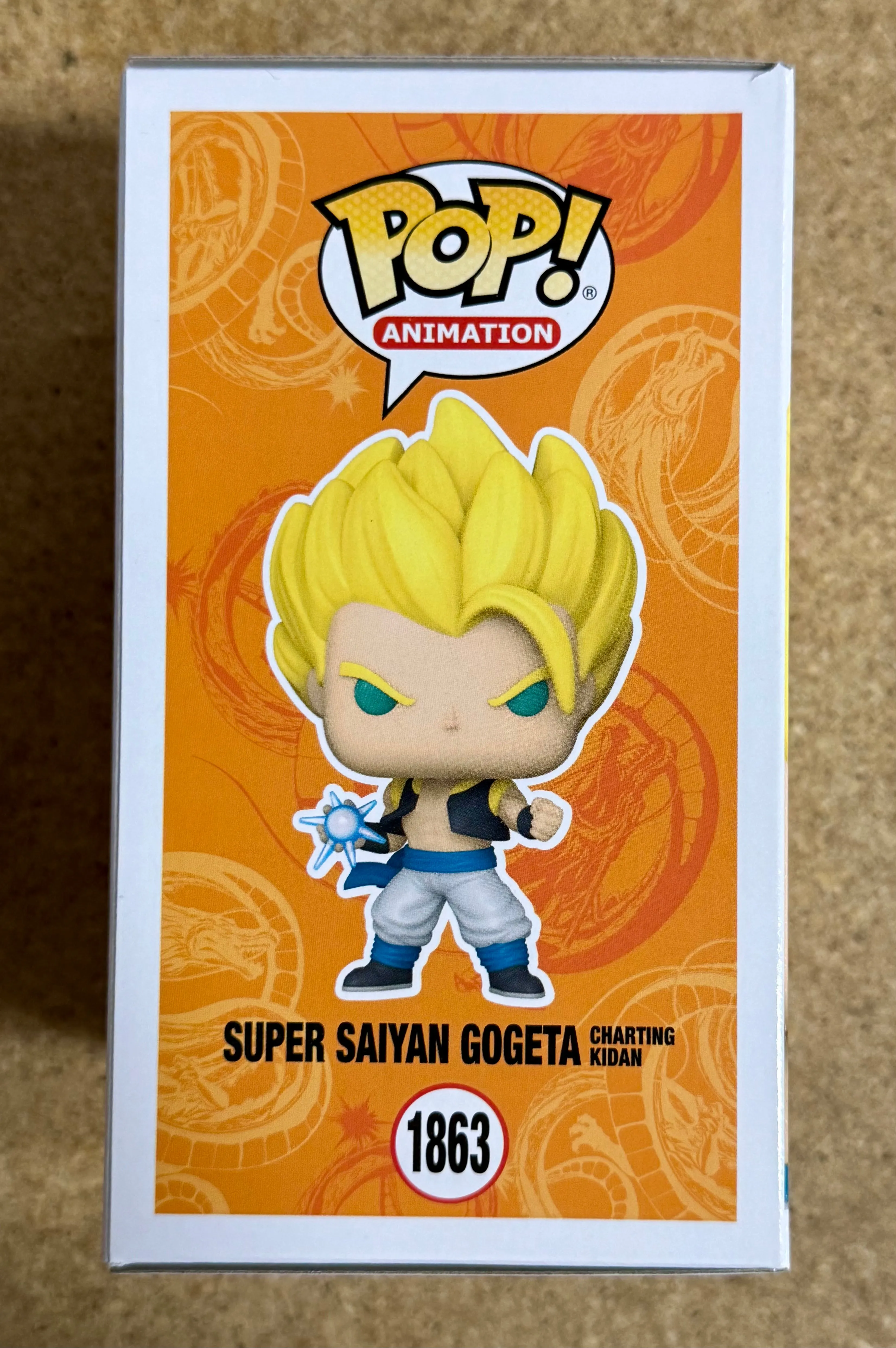 Funko Pop! Animation Chase Super Saiyan Gogeta Charting Kidan #1863 Dragon Ball Super: Broly The Movie 2024