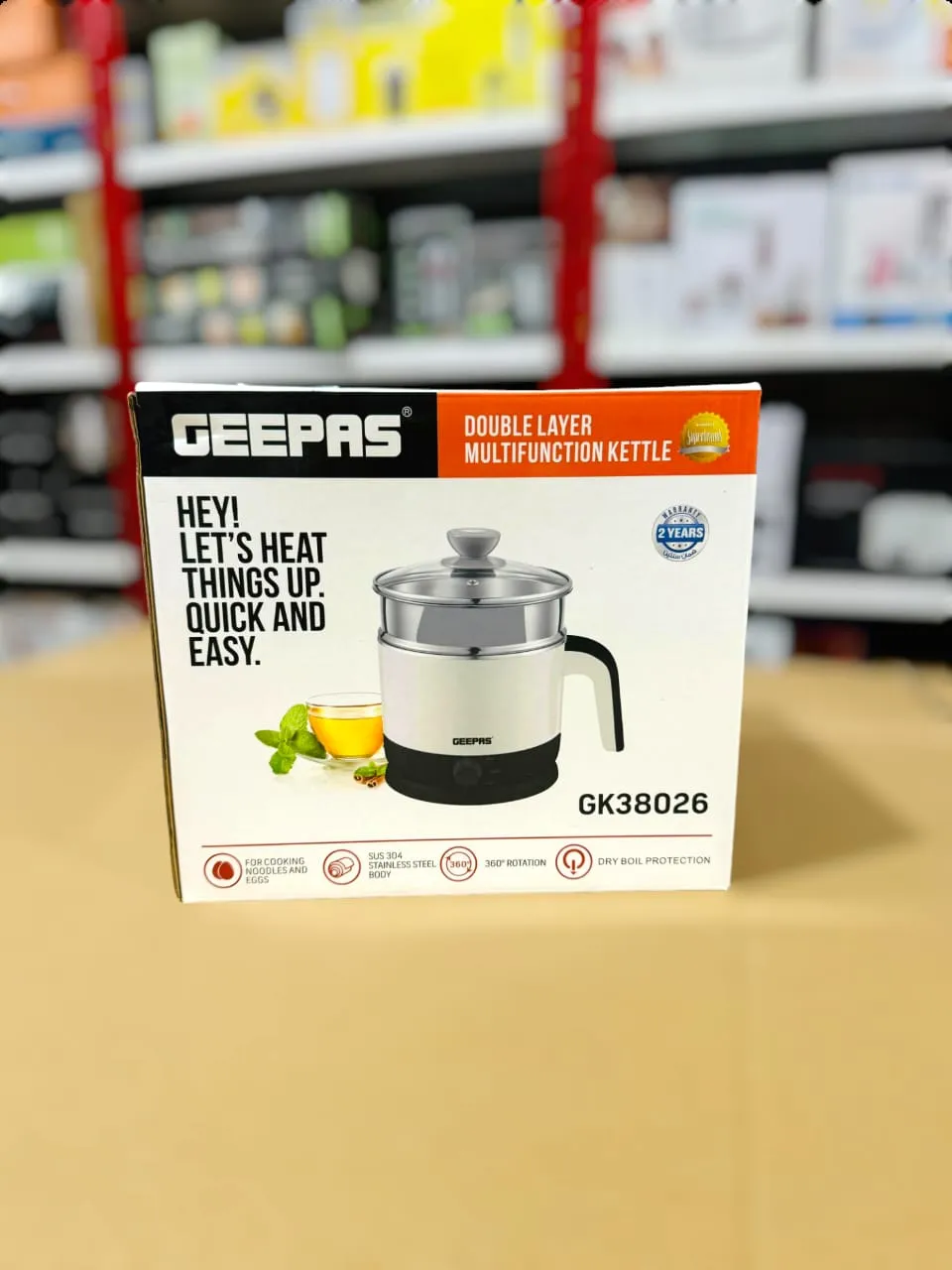 Geepas Double Layer Multifunction Kettle GK38026