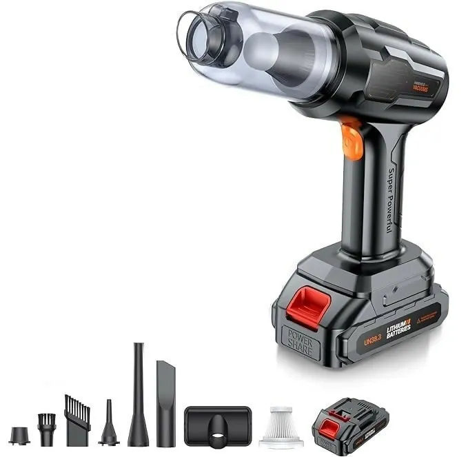 High-Power Cordless Car Vacuum Cleaner