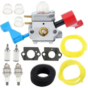 Hipa Carburetor Kit For Poulan FL1500 FL1500LE 25cc Weed Eater Featherlite Gas Leaf Blower Trimmer Replaces # C1U-W12B C1U-W12A 530071629