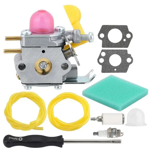 Hipa Carburetor Kit for Weedeater Featherlite SST25 FL20 FL23 FL26 FX26 Poulan P1500 P2500 P3500 Trimmer #530071822 530071752 C1U W18 with Adjustment Tool