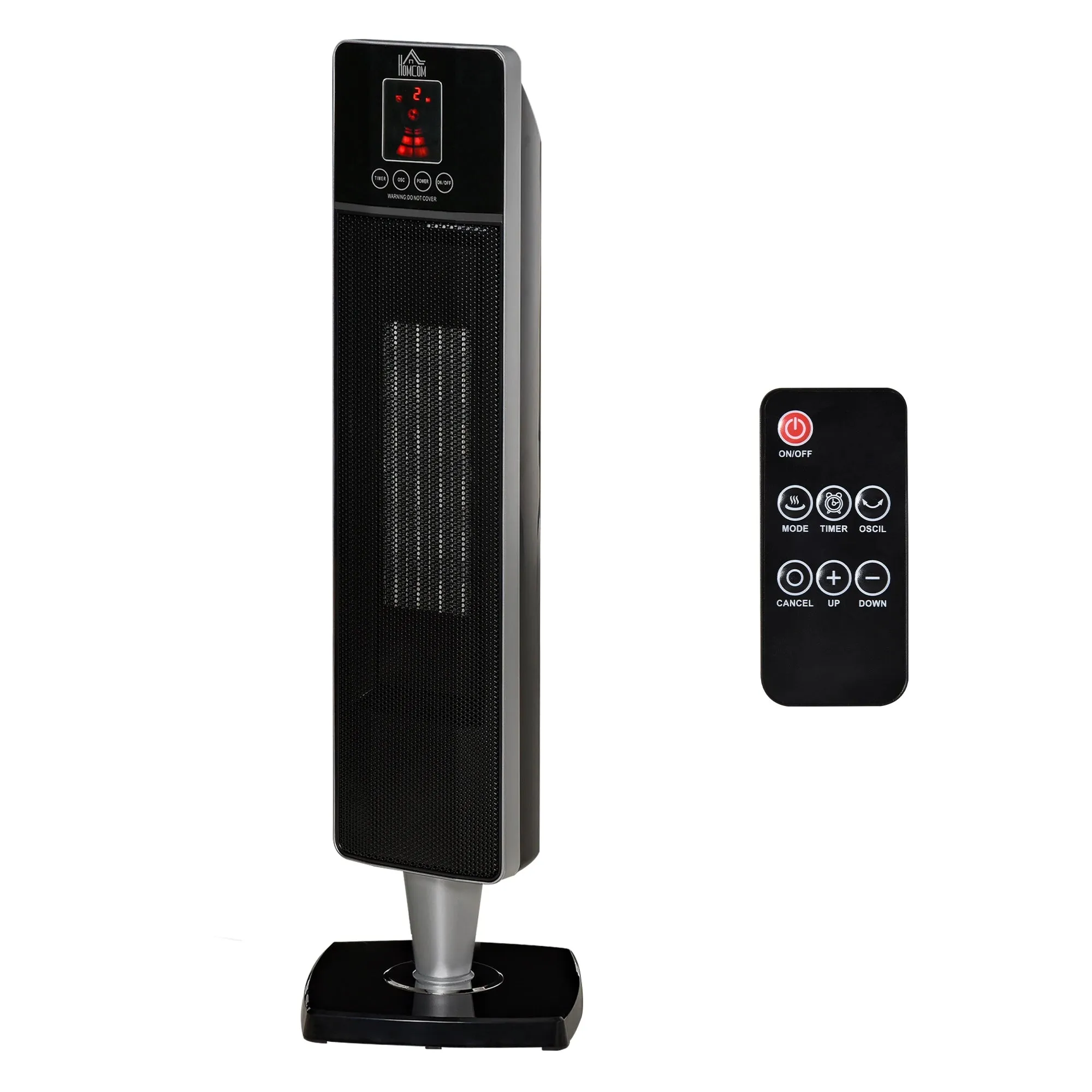 Homcom 2kW 60° Ceramic Tower Electric Heater