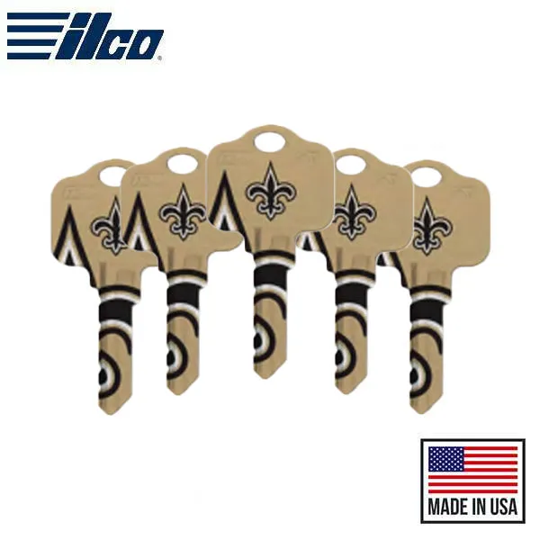 Ilco - NFL TeamKeys - Key Blank - New Orleans Saints - SC1 (5 Pack)