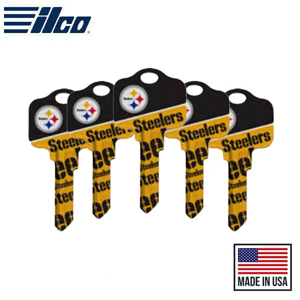 Ilco - NFL TeamKeys - Key Blank - Pittsburgh Steelers - SC1 (5 Pack)