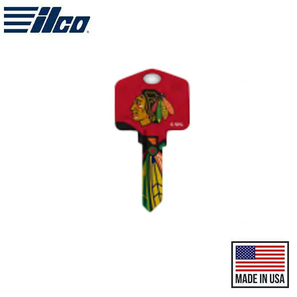 Ilco - NHL TeamKeys - Key Blank - Chicago Blackhawks - SC1 (5 Pack)