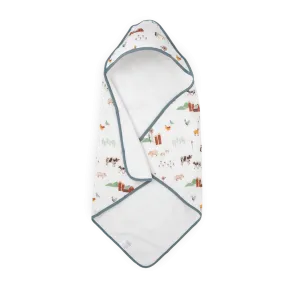 Infant Hooded Towel - Farmyard