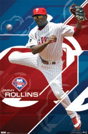 Jimmy Rollins "Acrobat" Philadelphia Phillies Poster - Costacos 2010