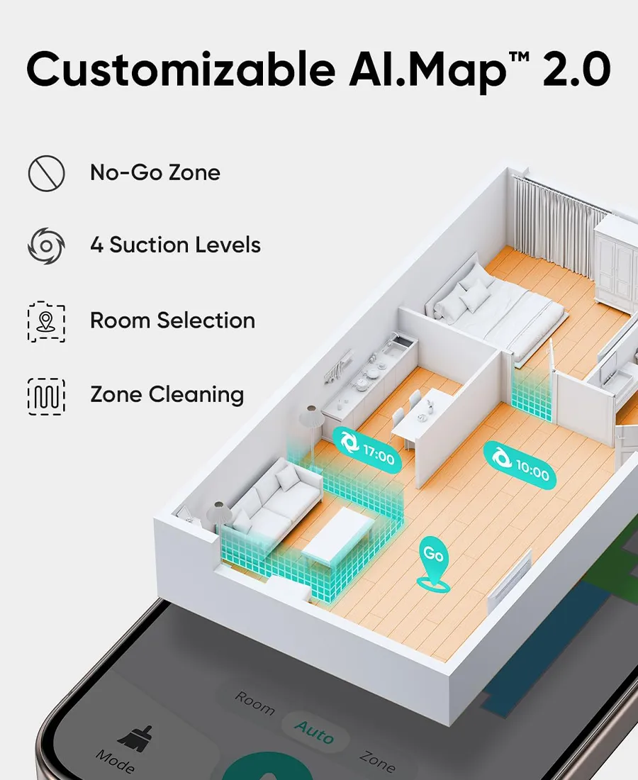 L60 Hybrid Robot Vacuum with Mop Pad & Self Empty Station