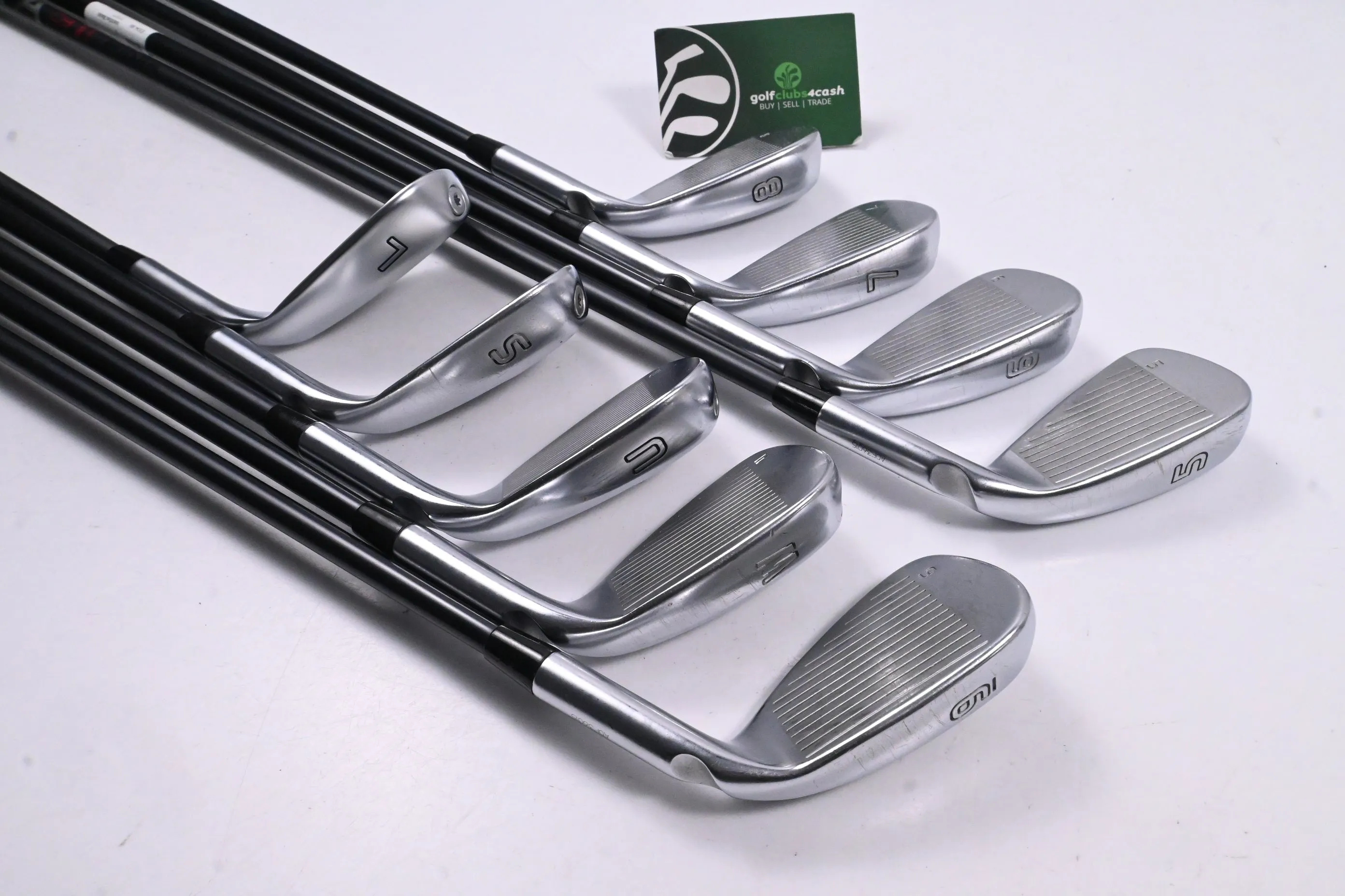 Left Hand Ping G410 Irons / 5-PW UW SW LW / Red Dot / Senior Flex Ping ALTA CB