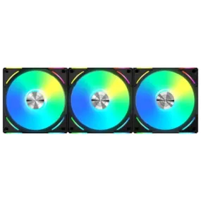 LIAN LI UNIFAN AL120 V2 CABINET FAN TRIPLE PACK BLACK