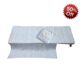 Living Textiles | Childcare Stacking Bed Sheet Set - Blue Stripes