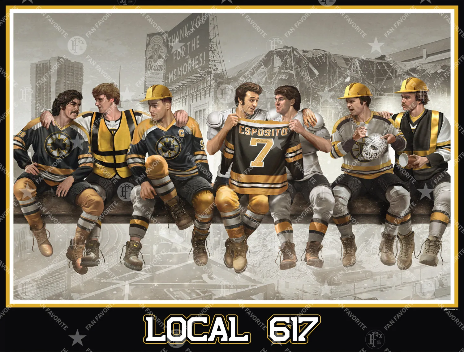 Local 617 Wall Print (Hockey)