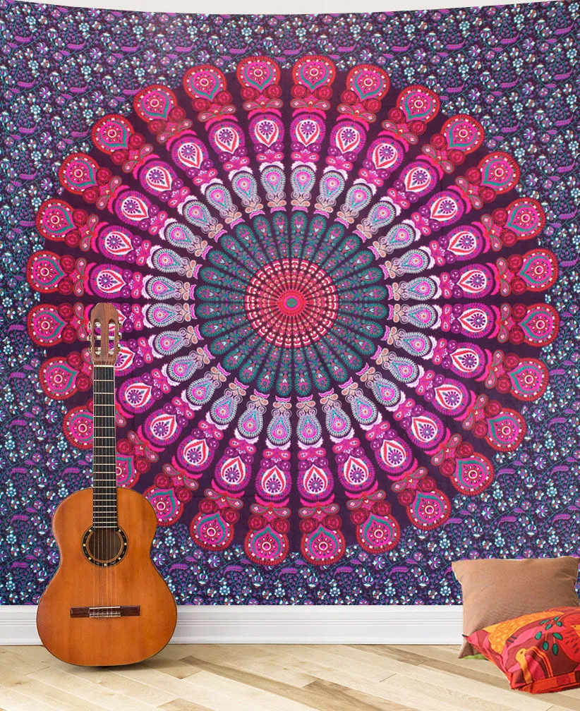 Mandala Queen Sheet Peacock