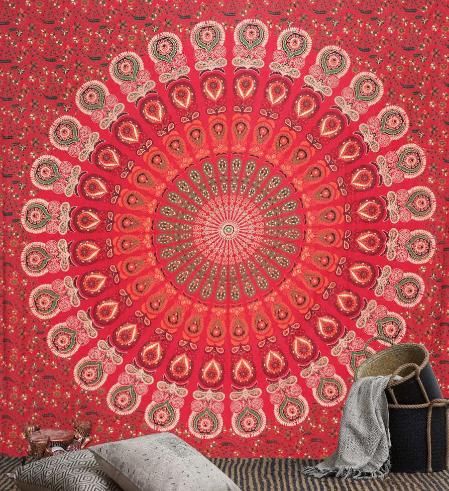 Mandala Queen Sheet Peacock