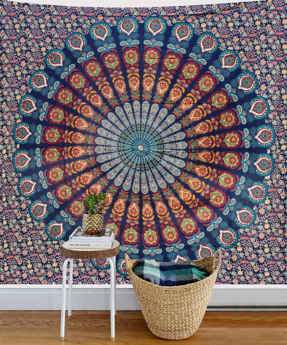 Mandala Queen Sheet Peacock