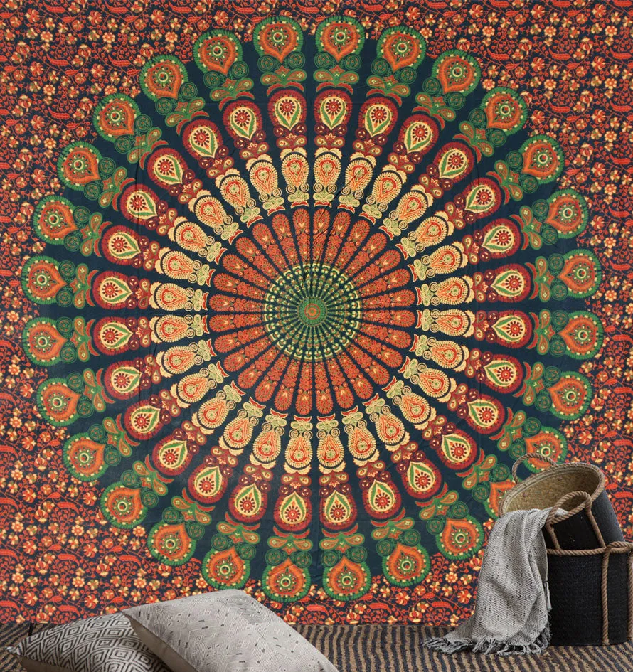 Mandala Queen Sheet Peacock