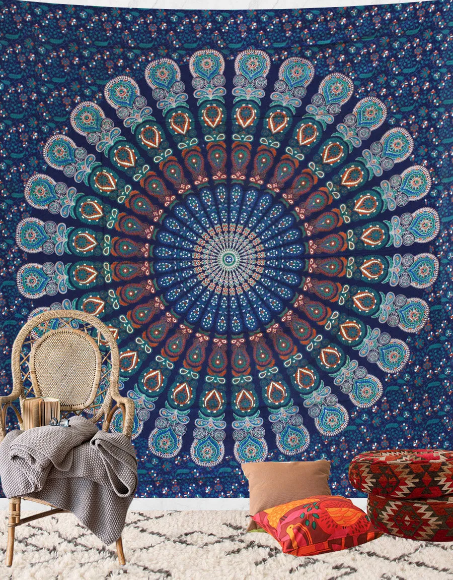 Mandala Queen Sheet Peacock