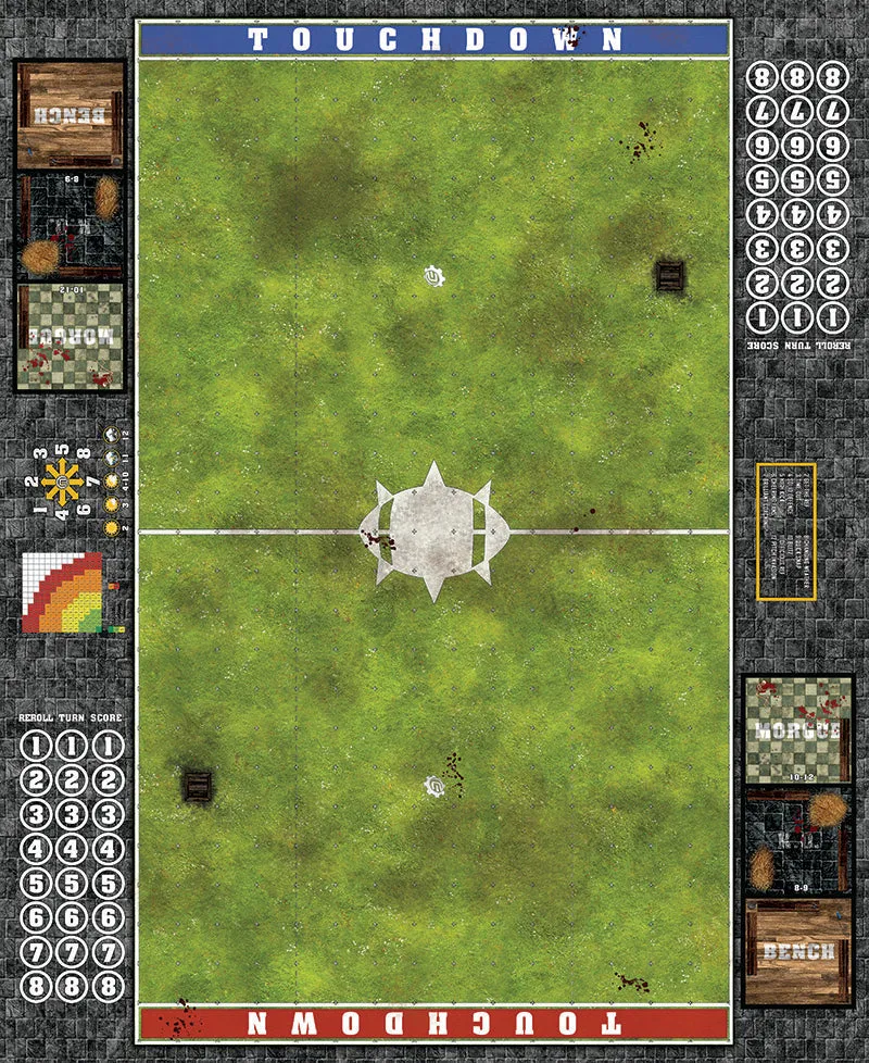 Mats by Mars: Flourishing Field Fantasy Football Play Mat / Pitch