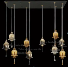 Melodia Amber and Copper Luxe Chandelier (01094/8)