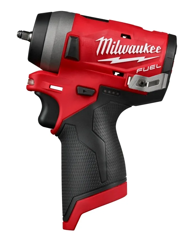 Milwaukee 2552-20 Impact Wrench, Tool Only, 12 V, 2.4 Ah, 1/4 in Drive, Straight Drive, 4300 ipm :EA: QUANTITY: 1