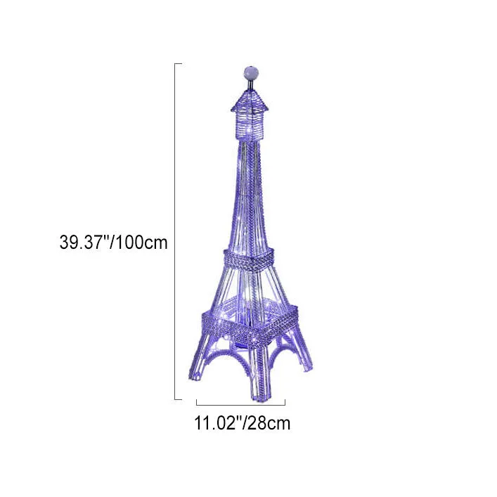 Modern Creative Decorative Aluminum Tower-Shaped LED Standing Floor Lamp