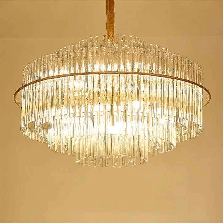 Modern European Style K9 Crystal Chandelier For Living/Dining Room Affordable Designer Round Ceiling Light Fixture For Bedroom