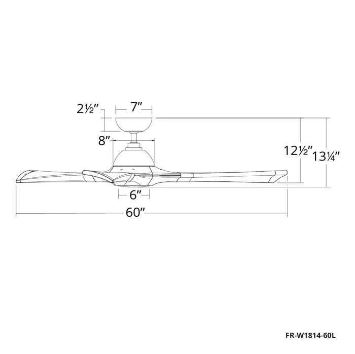 Modern Forms Fans Woody 60 Inch  FR-W1814-60L