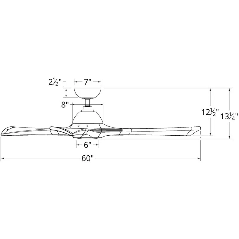 Modern Forms FR-W1814-60L Woody 60" Ceiling Fan with LED Light Kit