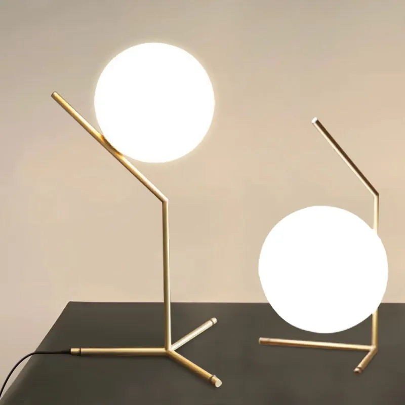 Modern Glass Ball floor lamps table lamp wall lamp Gold Nordic Simple Bedside Desk Home Decor E27 LED Chandelier Light Lamparas