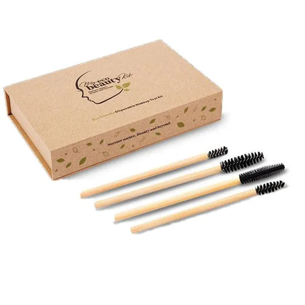 MY ECO BEAUTY KIT - BAMBOO Disposables - 'Mixed Sizes' MASCARA WANDS - ECO TOOL KIT