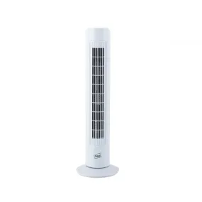 Neo White 29" 3 Speed Oscillating Free Standing Tower Fan