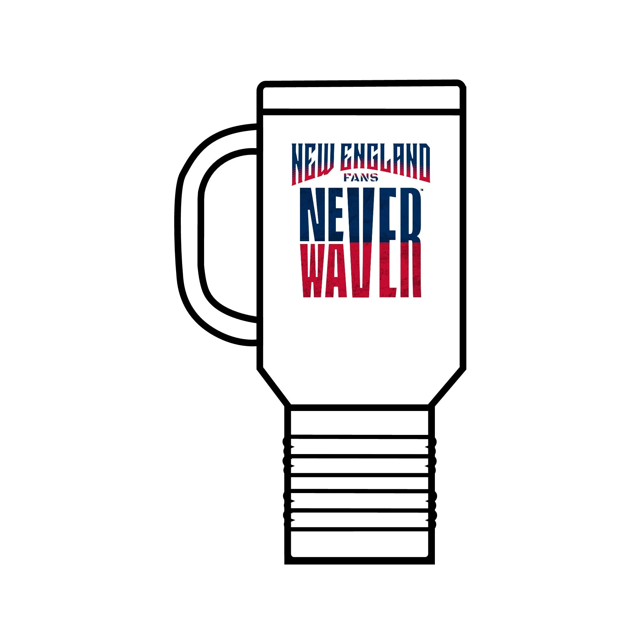 New England Fans Never Waver Insulated Travel Mug, 40oz