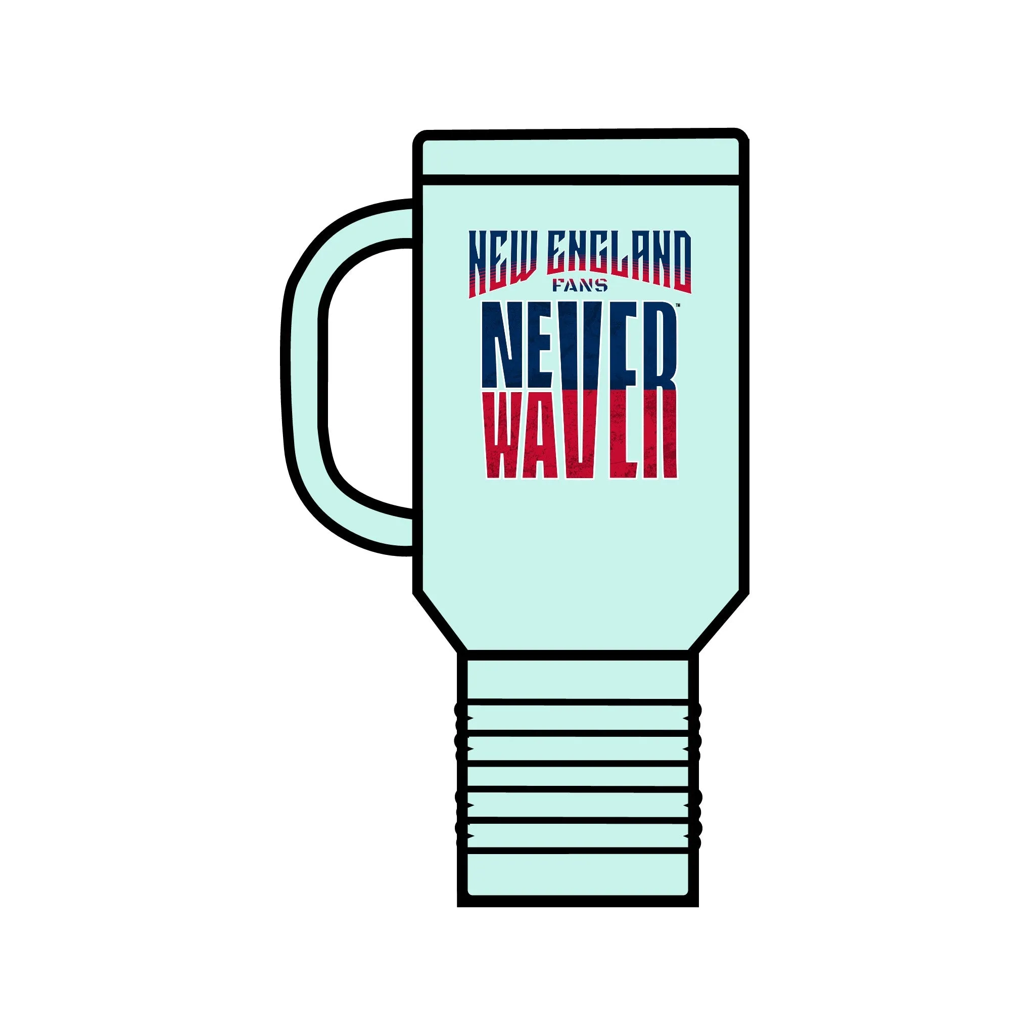 New England Fans Never Waver Insulated Travel Mug, 40oz