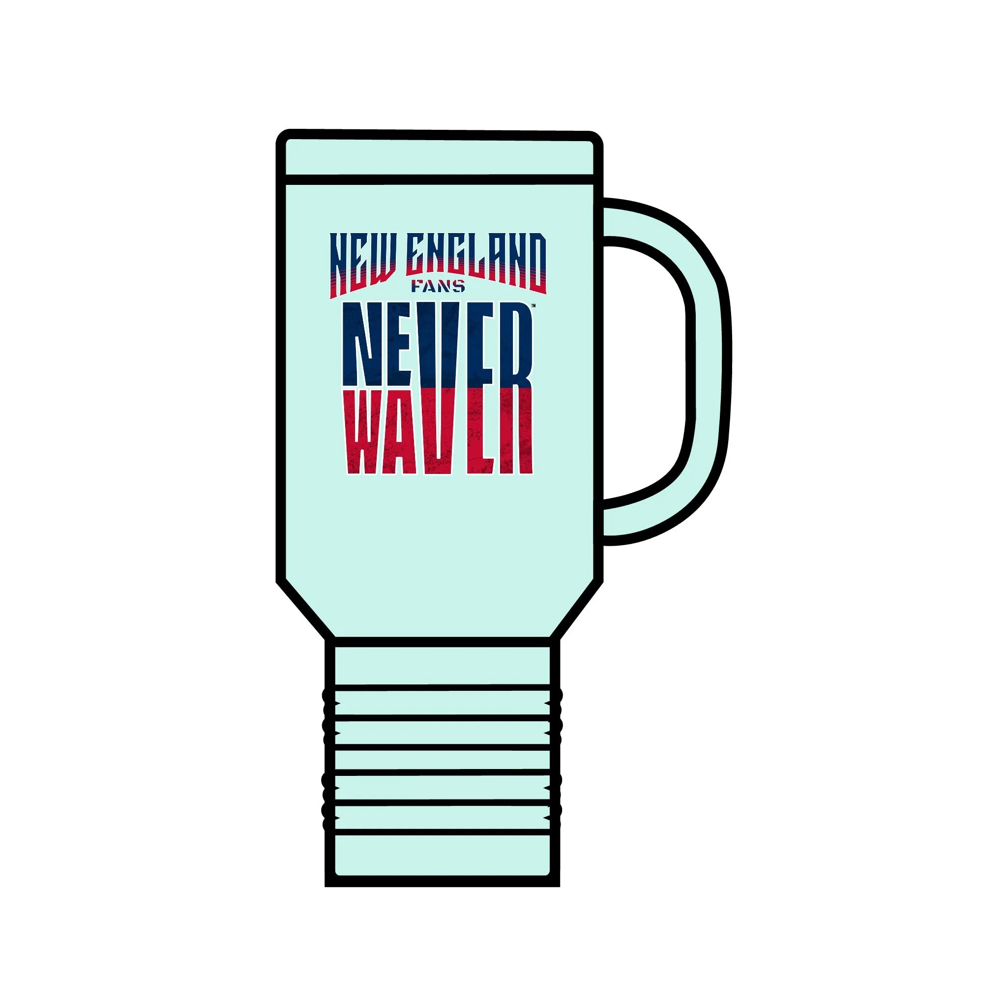 New England Fans Never Waver Insulated Travel Mug, 40oz