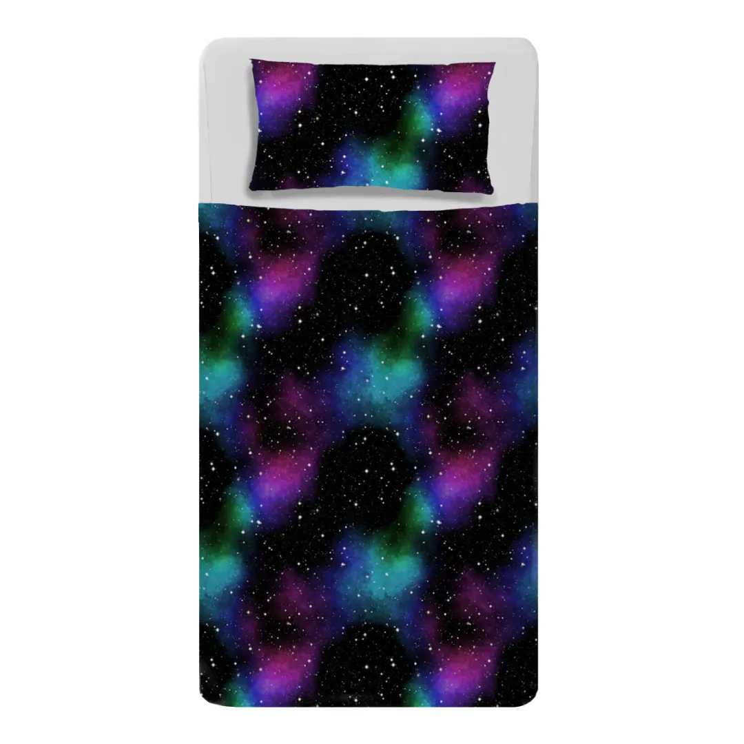 Night Sky Galaxy Sensory Compression Bed Sheet