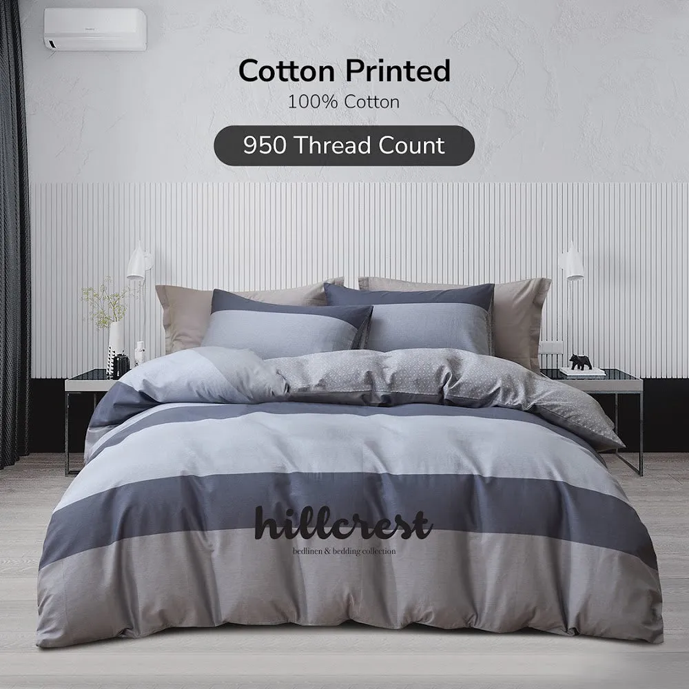 Online Exclusive Cotton Prints 950TC Fitted Sheet Set / Bed Set - HC0924 - 4