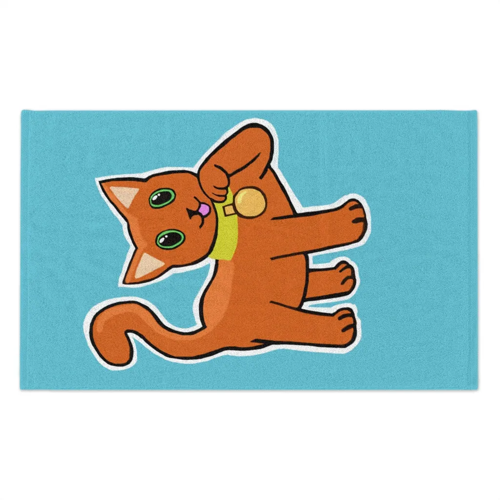 Orange Kitty Rally Towel, 11x18