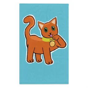 Orange Kitty Rally Towel, 11x18