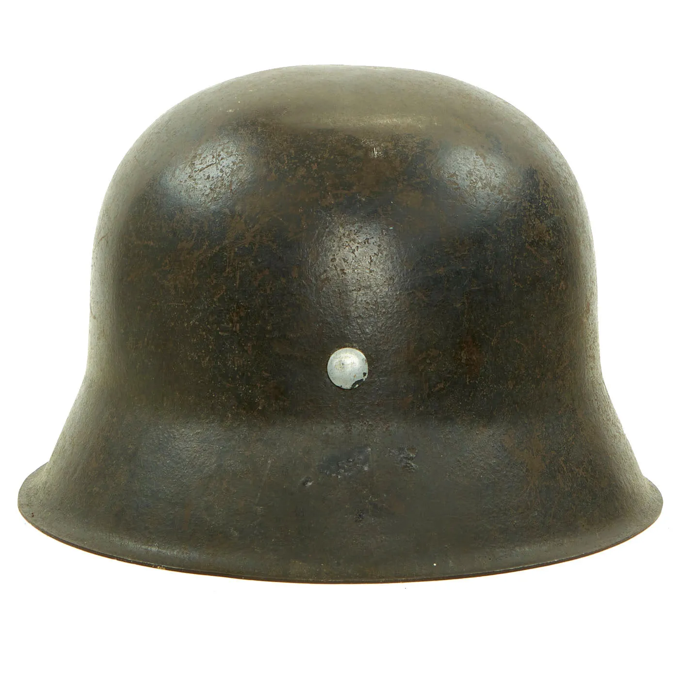 Original German WWII M42 Single Decal Luftwaffe Helmet with Liner & Chinstrap - ET64